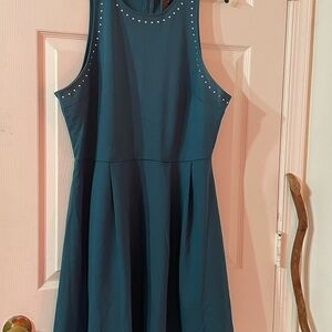 Mossimo Supply Co. Teal Studded Dress